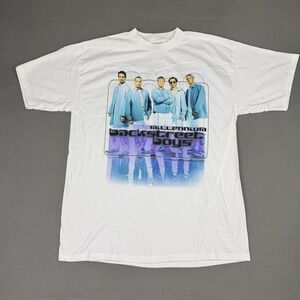Vintage Backstreet Boys Shirt XL Tultex Millennium 1999  Tour Dates
